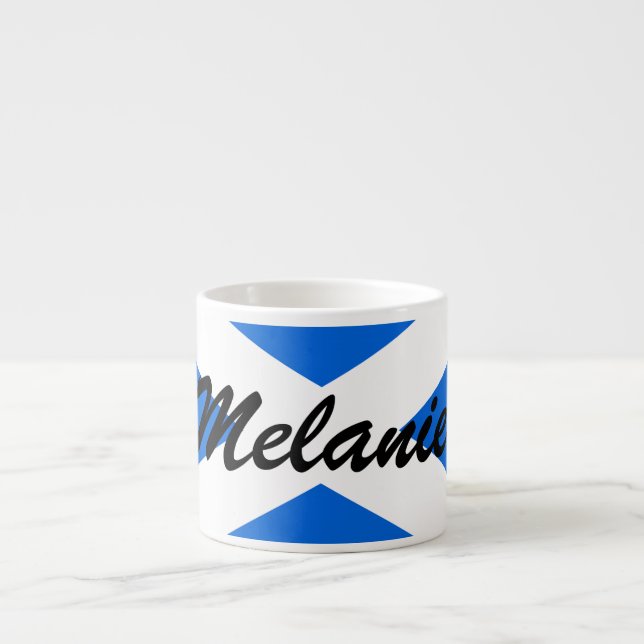 Individuelle Name Scottish Flag mugcccent Espressotasse (Vorderseite)