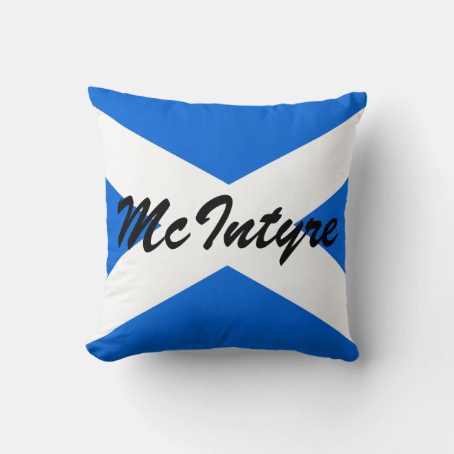 Individuelle Name Scottish Flag tpcnt Kissen (Vorderseite)