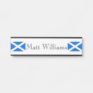 Individuelle Name Scottish Flag Türschild
