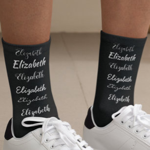 Individuelle Name Script Personalisiert bearbeitba Socken