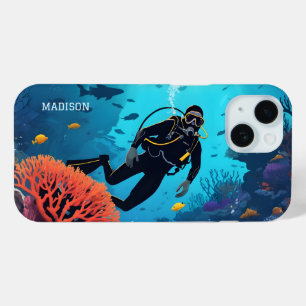 Individuelle Name Scuba Diver Case-Mate iPhone Hülle