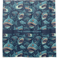 Individuelle Name Sharks Muster