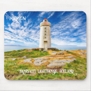 Individuelle Name Skarsviti Lighthouse, Island Mousepad