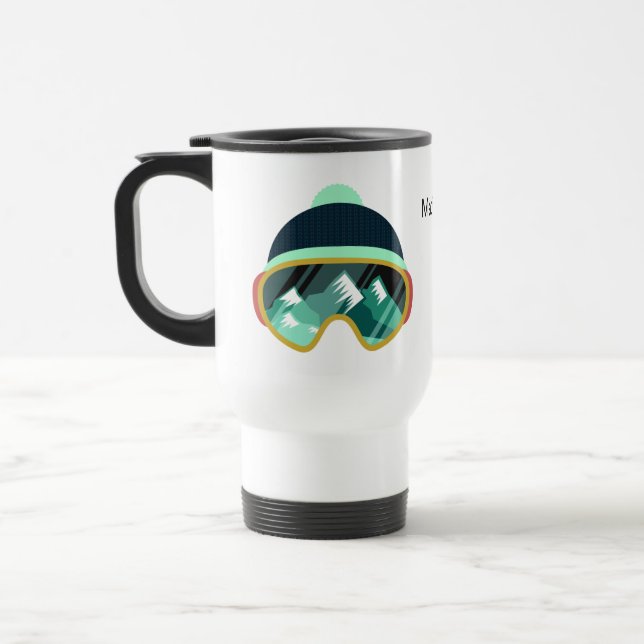 Individuelle Name Skimaske Tasse (Links)