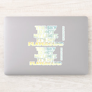 Individuelle Name Sky Quote Aufkleber