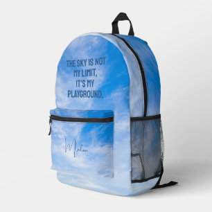 Individuelle Name Sky Quote Bedruckter Rucksack