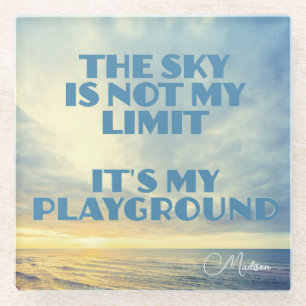 Individuelle Name Sky Quote Glasuntersetzer