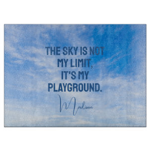 Individuelle Name Sky Quote Schneidebrett