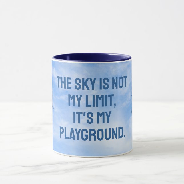 Individuelle Name Sky Quote Tasse (Zentrum)