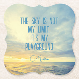 Individuelle Name Sky Quote Untersetzer