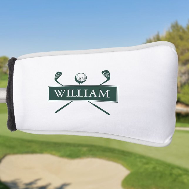 Individuelle Name Smarald Green Clubs und Ball Golf Headcover (Custom Name Emerald Green Clubs And Ball Golf Head Cover)