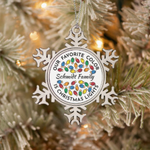 Individuelle Name Snowflake Ornament - Zinnhalter-