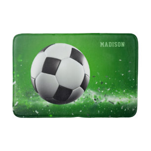 Individuelle Name Soccer Ball Badematte
