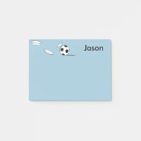Individuelle Name Soccer Ball Post-it-Notes