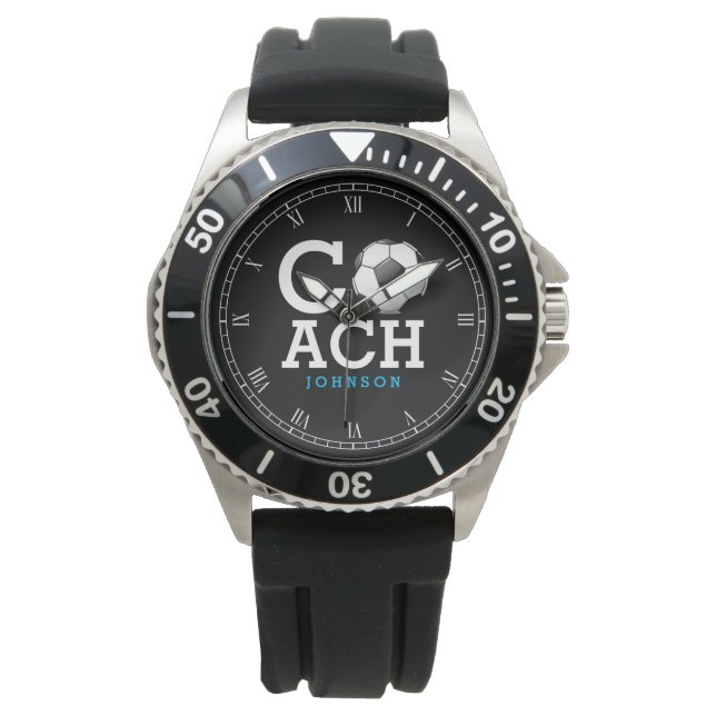 Individuelle Name Soccer Coach Armbanduhr (Vorderseite)