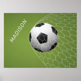 Individuelle Name Soccer Goal Poster