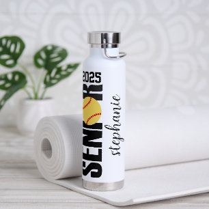 Individuelle Name Softball Senior Abschluss Gesche Trinkflasche