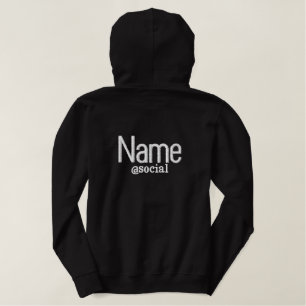Individuelle Name sozial cool Bestickter Hoodie