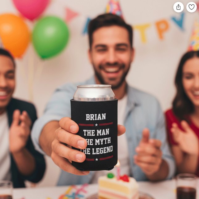 Individuelle Name Spaß Cool den Mann Der Mythos de Dosenkühler (Von Creator hochgeladen)