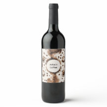 Individuelle Name Spaß Kaffee Thema Wein