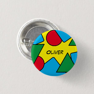Individuelle Name Spaß und Farbton Button