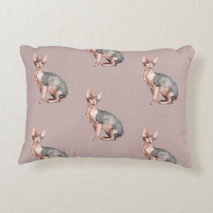 individuelle Name Sphynx Katzenhaarlose Dekokissen