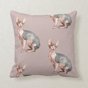individuelle Name Sphynx Katzenhaarlose Kissen