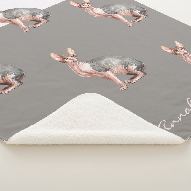 individuelle Name Sphynx Katzenhaarlose Sherpadecke (3/4)
