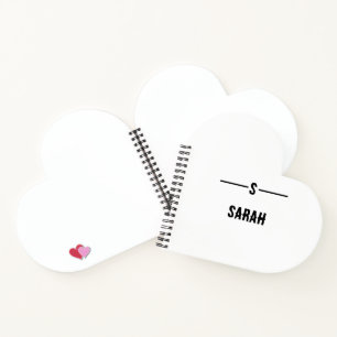 Individuelle Name Spiral Notebook - einfach & stil Notizbuch