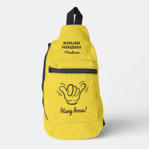 Individuelle Name, Standort und Farbe Shaka Crossbody Bag
