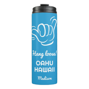 Individuelle Name, Standort und Farbe Shaka Thermosbecher