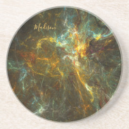 Individuelle Name Star Field Getränkeuntersetzer