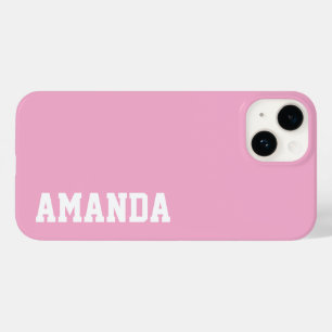 Individuelle Name Stilvoll Moderne Elegante Rosa F Case-Mate iPhone 14 Hülle