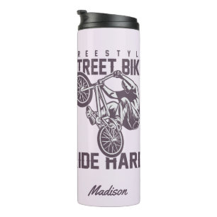 Individuelle Name Street Bike tumbler Thermosbecher