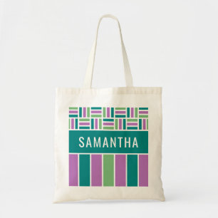 Individuelle Name Streifen Muster Taschen