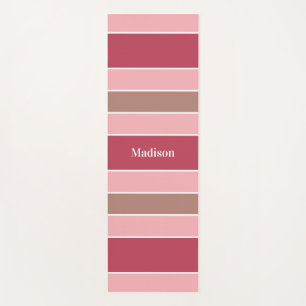 Individuelle Name Streifen Muster Yogmatte Yogamatte