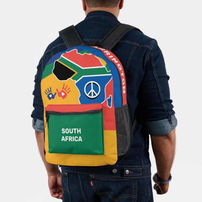 Individuelle Name Südafrika Bedruckter Rucksack (Insitu (Modell))