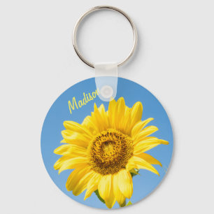 Individuelle Name Sunflower Schlüsselketten Schlüsselanhänger