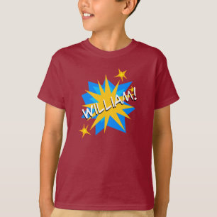 Individuelle Name Superhero Boy's T-Shirt