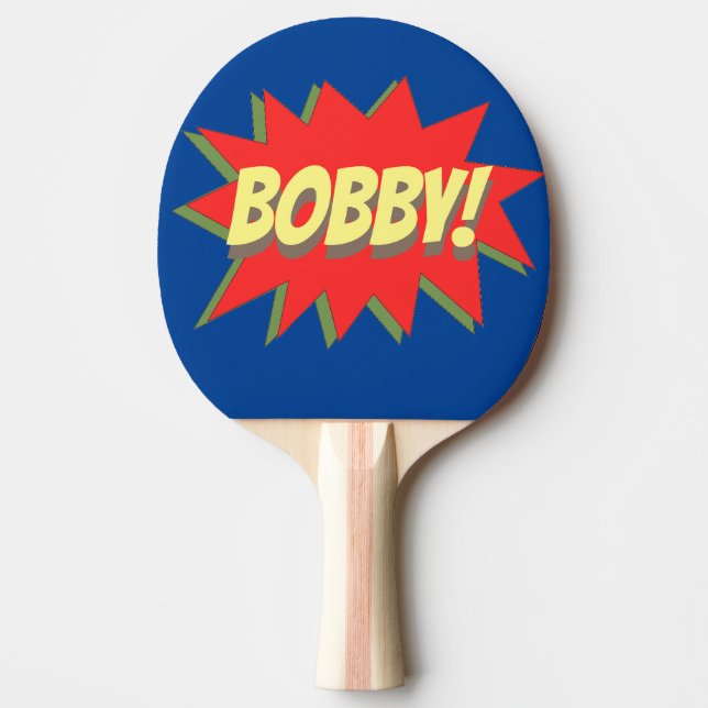 individuelle Name Superhero Tischtennis Schläger (Vorderseite)