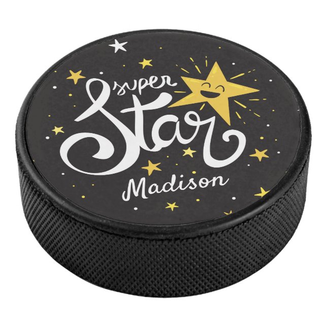 Individuelle Name Superstar Eishockey Puck (3/4)