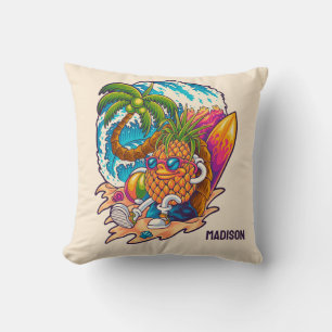 Individuelle Name Surfen Ananas Kissen