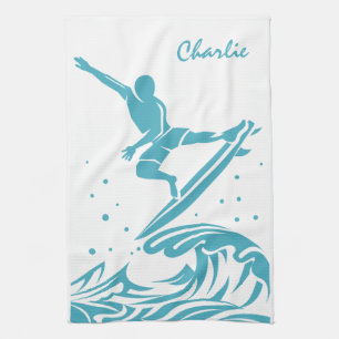 Individuelle Name Surfer Küchentuch