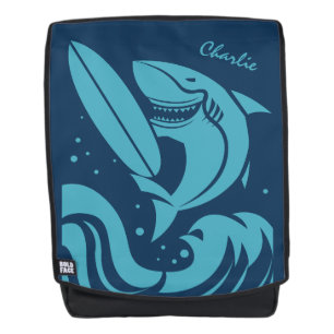 Individuelle Name Surfer Shark Rucksack