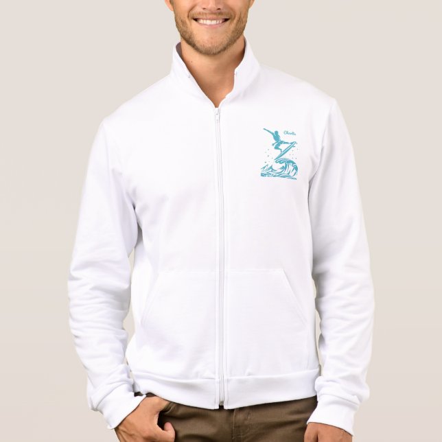 Individuelle Name Surfer Shirts & Jacken (Vorderseite)