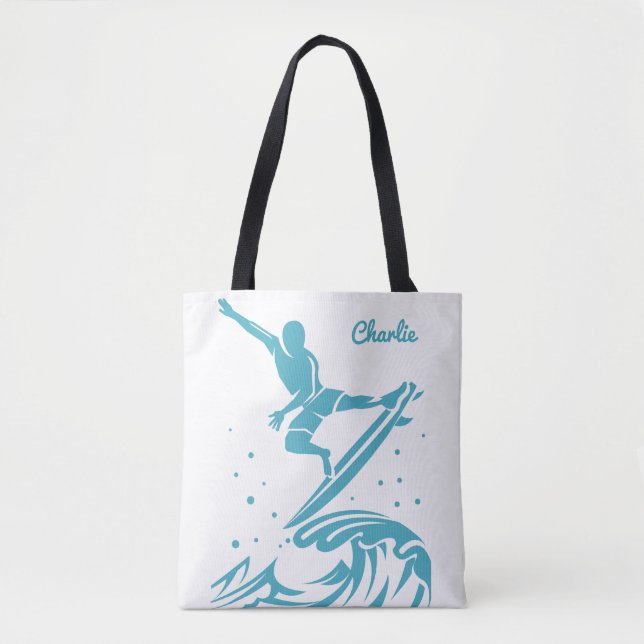 Individuelle Name Surfer Taschen (Vorderseite)
