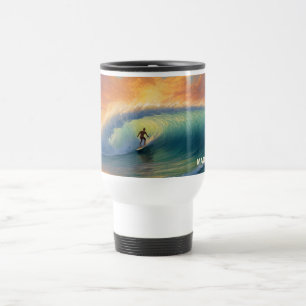 Individuelle Name Surfing Reisebecher