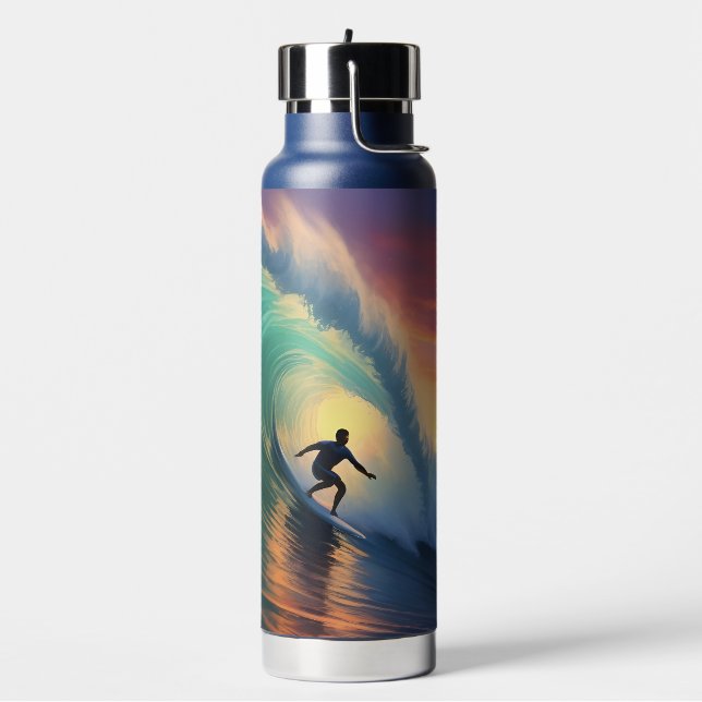 Individuelle Name Surfing Trinkflasche (Links)