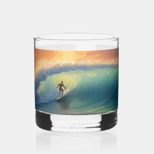Individuelle Name Surfing Whiskyglas