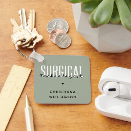 Individuelle Name Surgical Technologe Med Surg Tec Schlüsselanhänger